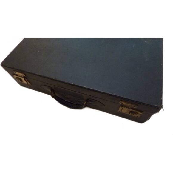 Vintage Hard Case Suitcase Luggage Train Travel Western Americana Decor - Picture 3 of 9